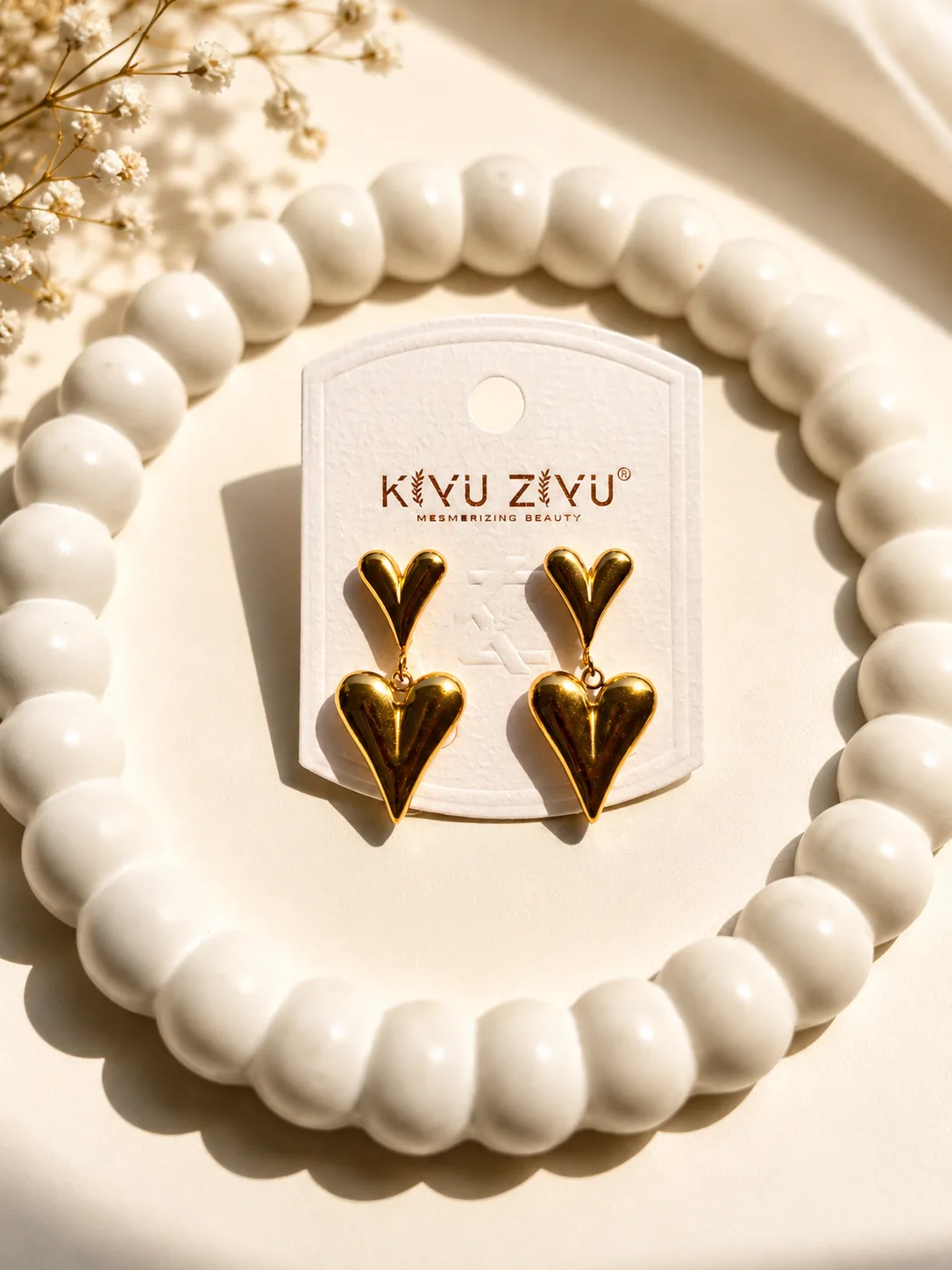 Dual hearted earring