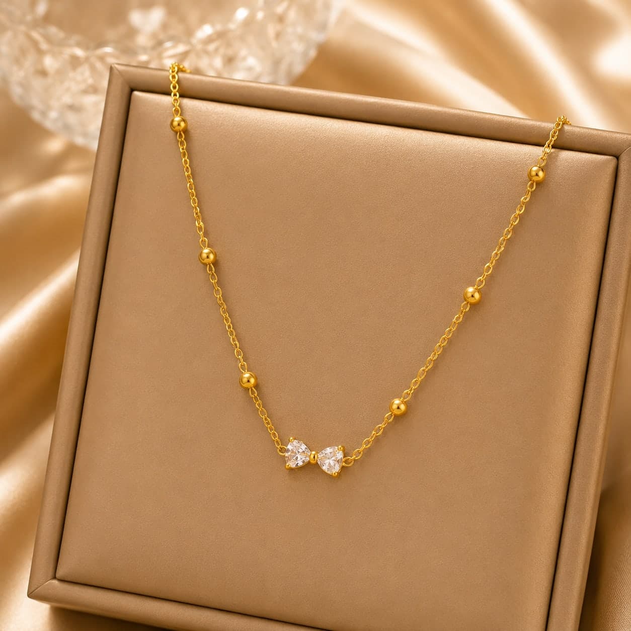 Twin sparkle necklace