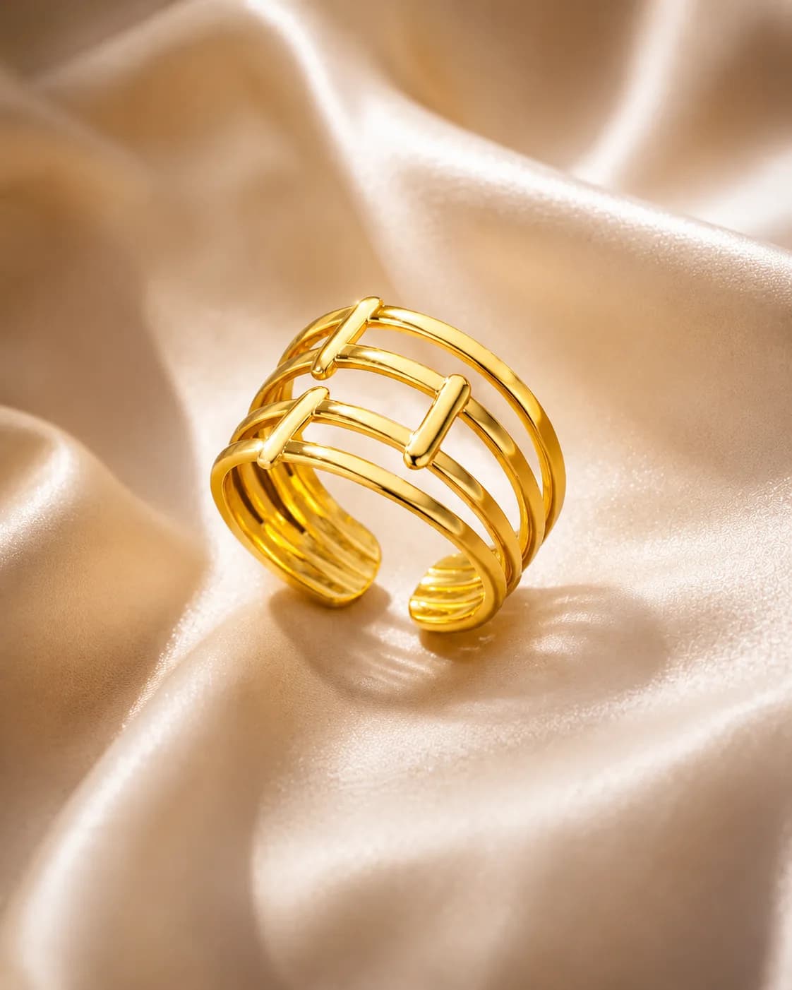 Golden grid ring