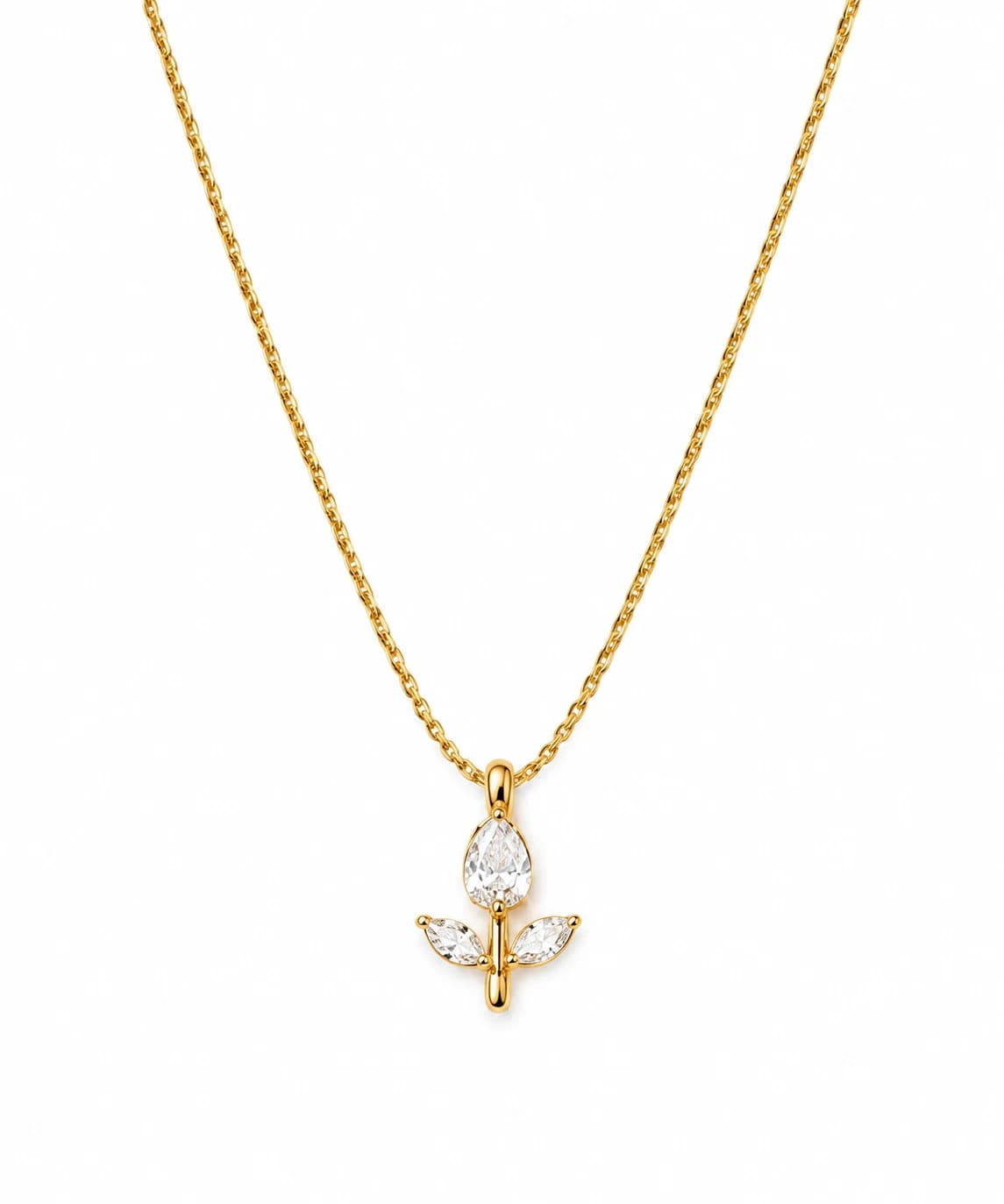 White tulip necklace